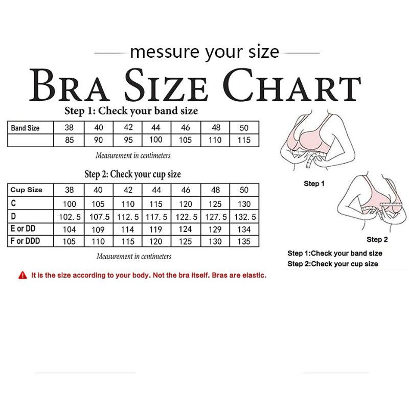 Lace Wire Free Bras For Large Breasts 34C-48E - Okay Trendy