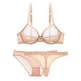 Mesh See Through Bras And Panty Sets - Okay Trendy