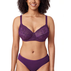 Minimizer Floral Sheer Lace Bra