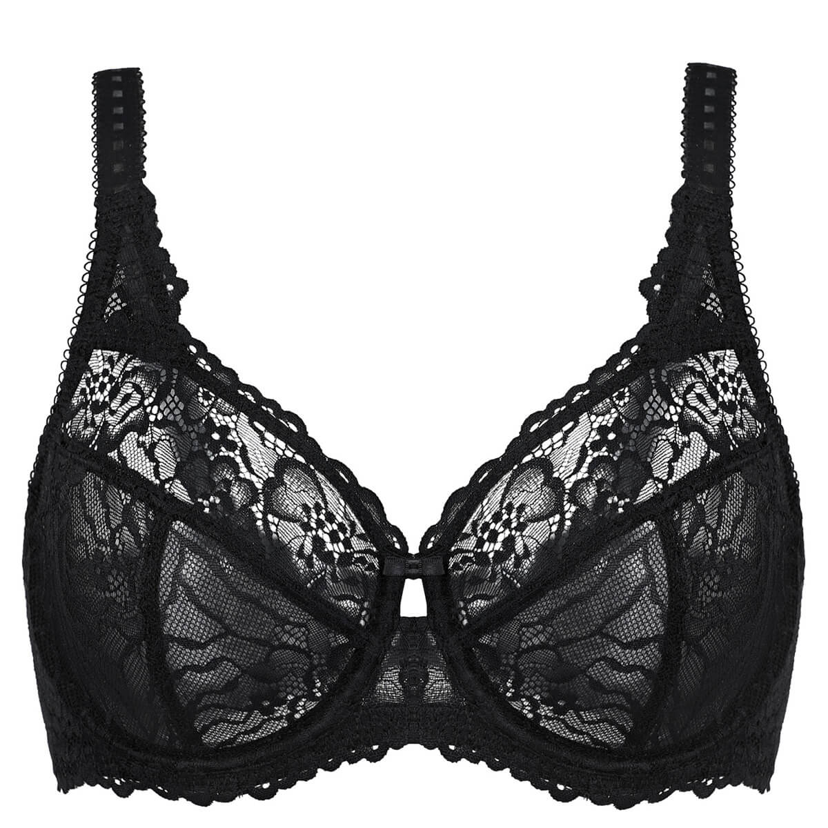 Minimizer See Through Unlined Underwire Bra