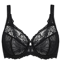 Minimizer See Through Unlined Underwire Bra