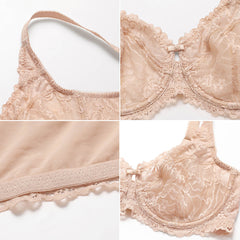 Minimizer See Through Unlined Underwire Bra