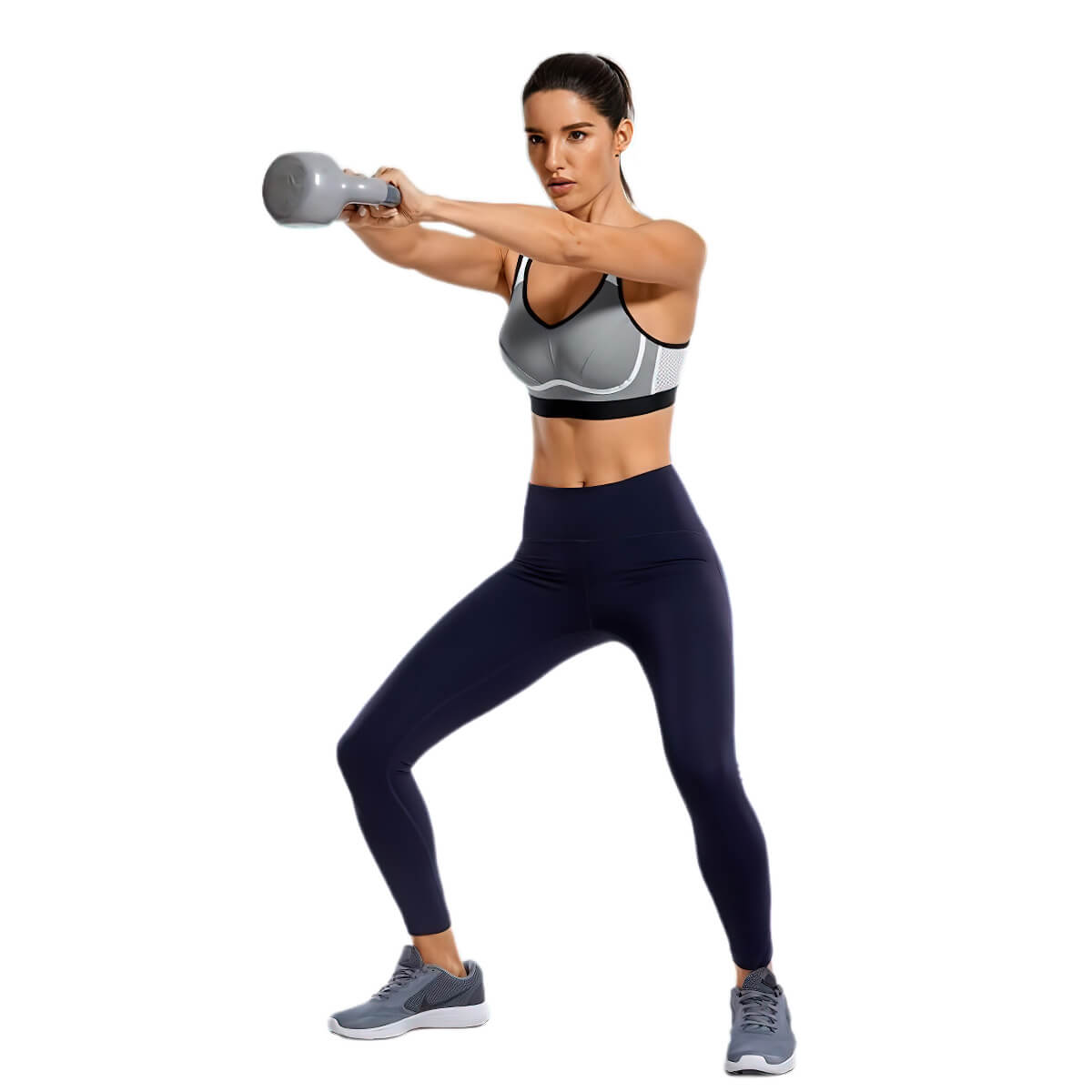 Moisture-wicking Bounce Control Back Closure Sports Bra - Okay Trendy