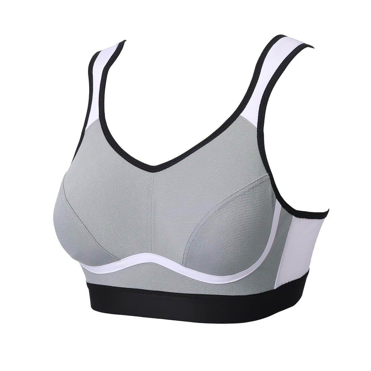 Moisture-wicking Bounce Control Back Closure Sports Bra - Okay Trendy