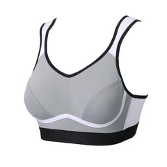 Moisture-wicking Bounce Control Back Closure Sports Bra - Okay Trendy