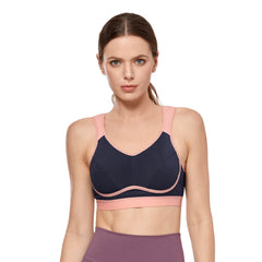 Moisture-wicking Bounce Control Back Closure Sports Bra - Okay Trendy