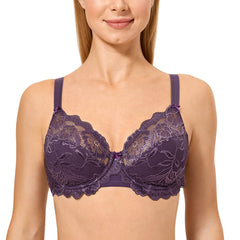 No Padding Underwire Lace Bra