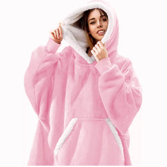 Oversized Winter Giant Blanket Hoodie for Women