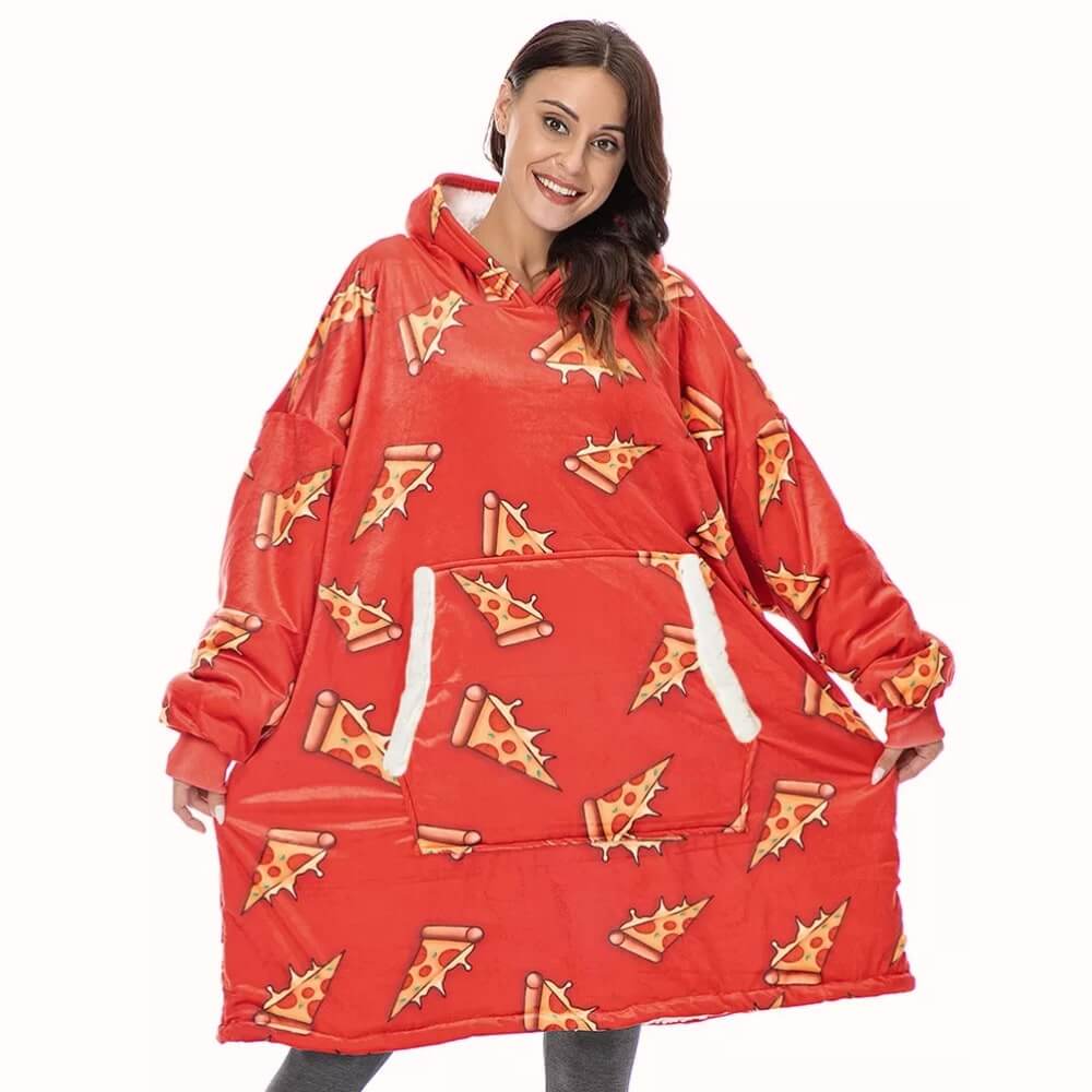 Oversized Winter Giant Blanket Hoodie for Women