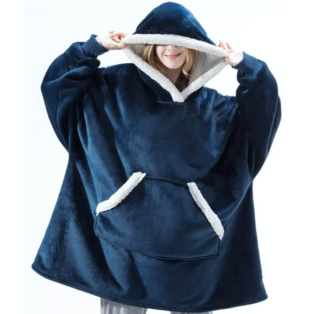 Oversized Winter Giant Blanket Hoodie for Women