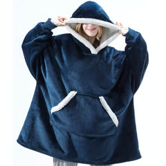 Oversized Winter Giant Blanket Hoodie for Women
