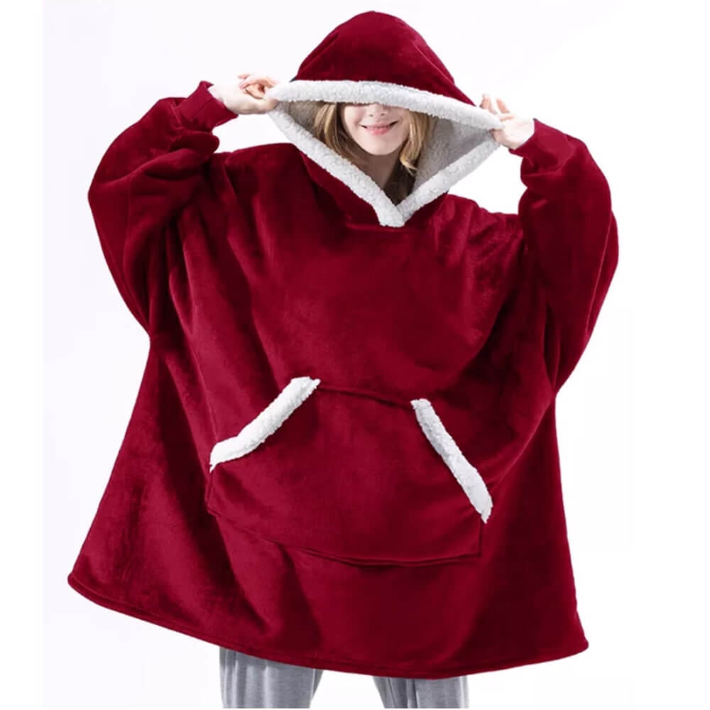 Oversized Winter Giant Blanket Hoodie for Women