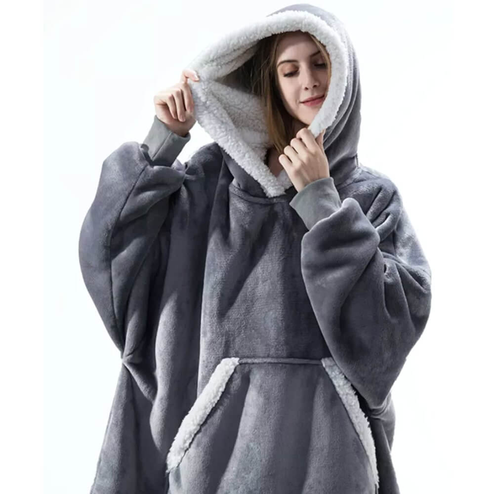 Oversized Winter Giant Blanket Hoodie for Women