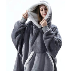 Oversized Winter Giant Blanket Hoodie for Women