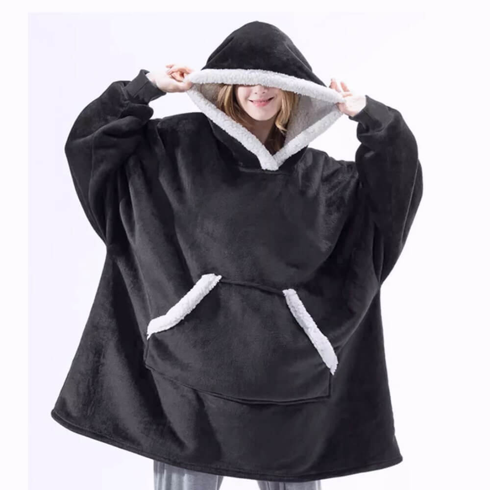 Oversized Winter Giant Blanket Hoodie for Women