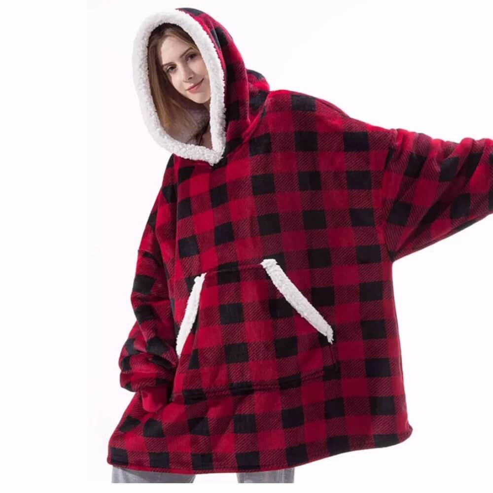Oversized Winter Giant Blanket Hoodie for Women