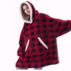Oversized Winter Giant Blanket Hoodie for Women