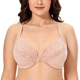 Plus Size Front Close Bra For Elderly Woman - Okay Trendy