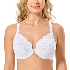 Plus Size Front Close Bra For Elderly Woman - Okay Trendy