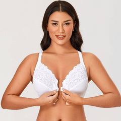 Plus Size Front Close Bra For Elderly Woman - Okay Trendy