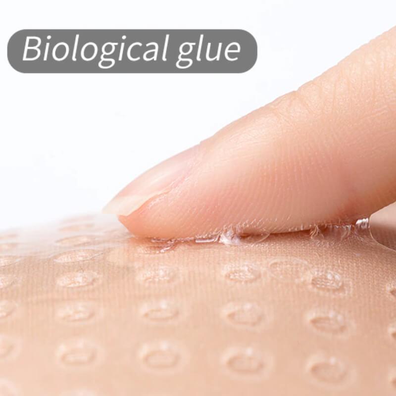 Plus Size Front Closure Strapless Padded Stick On Bra