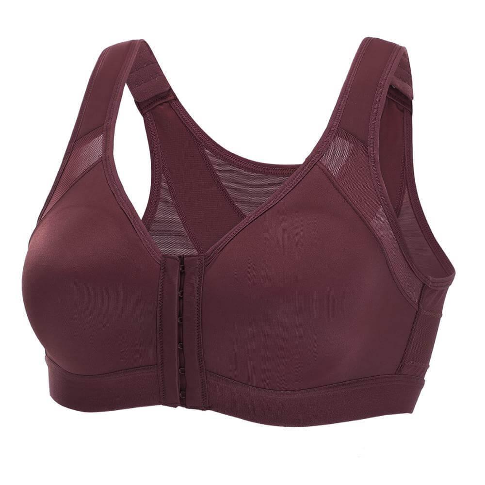 Everyday Bras - Cotton Soft Cup Wireless Front Rose Lace Close Post-  Surgert Bras of Women(34-42B/C)