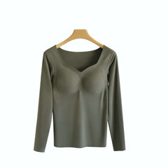 Seamless Heated Long Underwear Plus Size - Okay Trendy