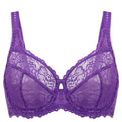 Plus Size See Through Mesh Bra