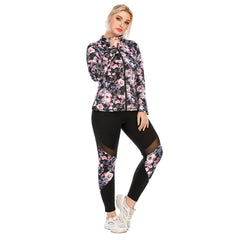 Plus Size Sports Bra and Leggings Set - Okay Trendy