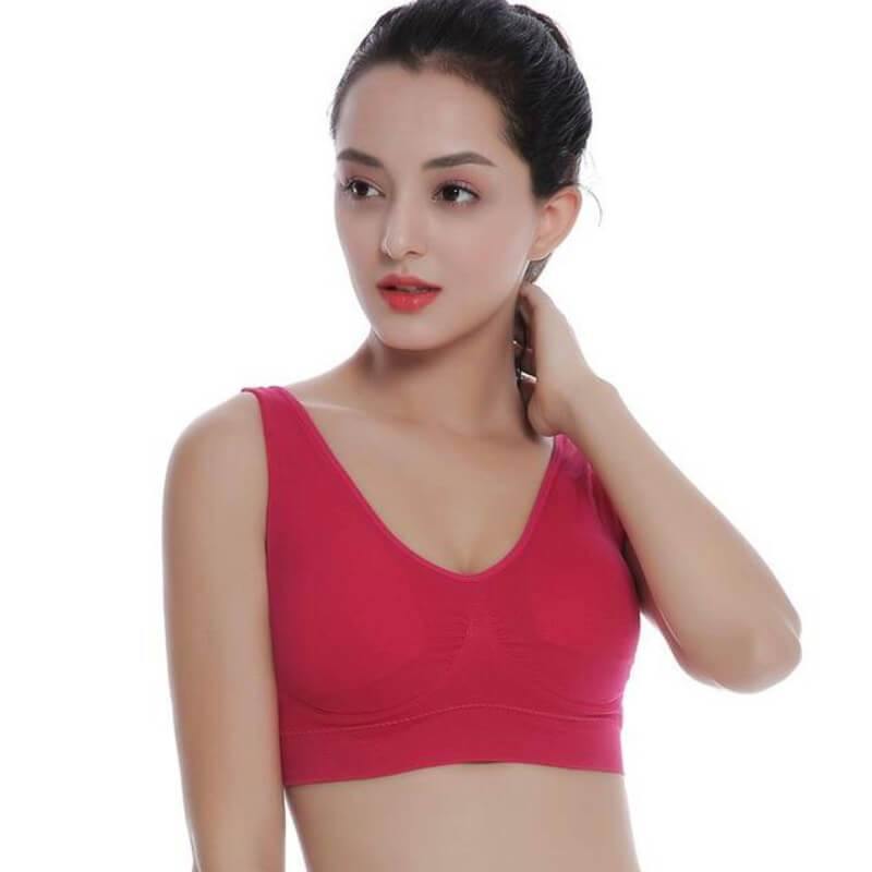 Plus Size Sports Comfort Bras With Pads - Okay Trendy