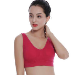 Plus Size Sports Comfort Bras With Pads - Okay Trendy