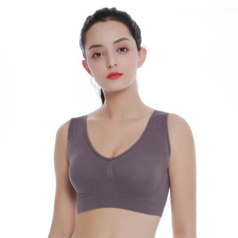 Plus Size Sports Comfort Bras With Pads - Okay Trendy