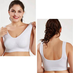 Plus Size Sports Comfort Bras With Pads - Okay Trendy