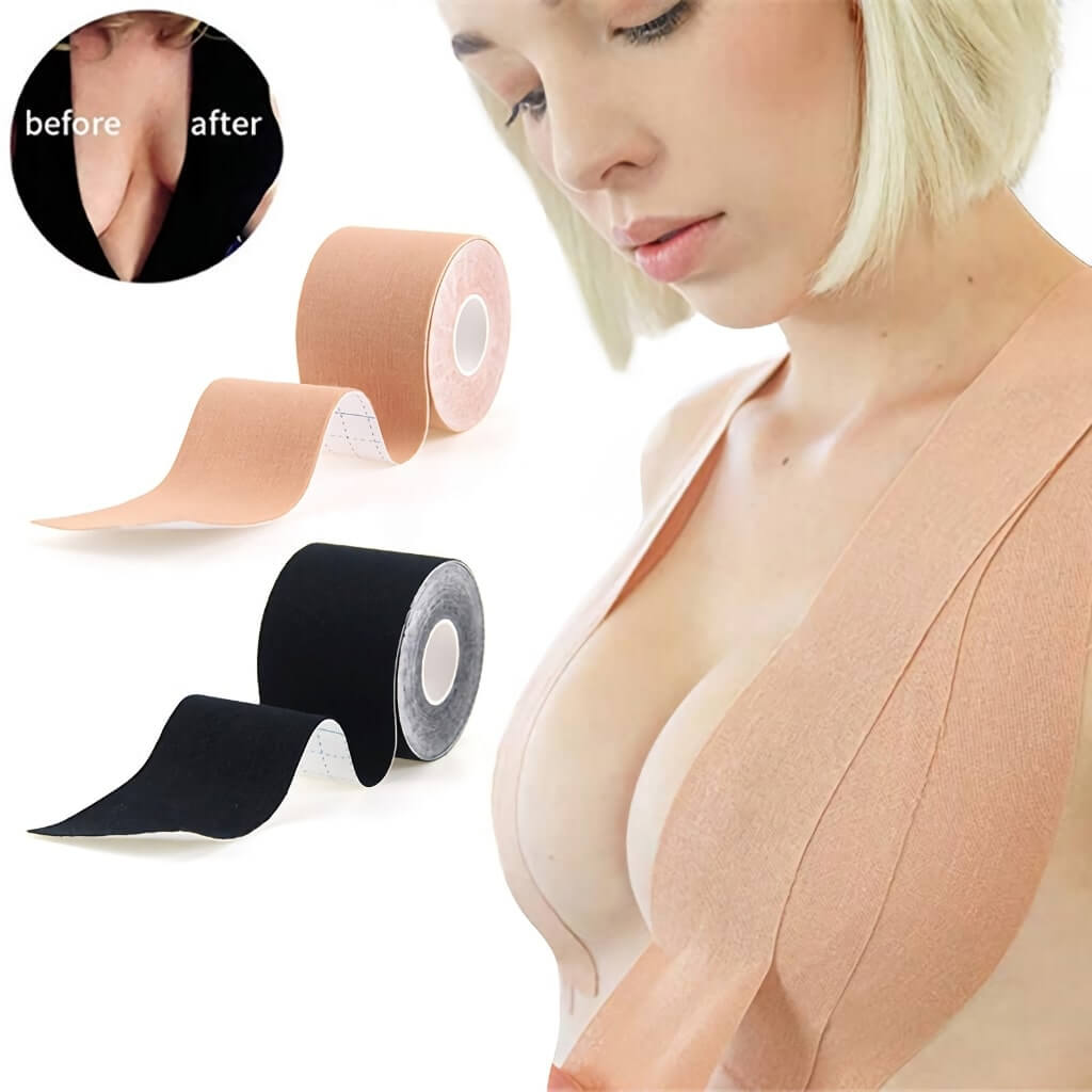 TRYING BOOB TAPE FOR BIG BREAST 