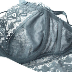 Push Up See Through Lace Bra And Underwear Set - Okay Trendy