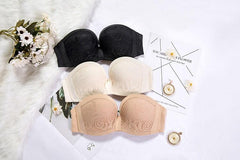 Push Up Strapless Bra For Heavy Breast