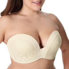 Push Up Strapless Bra For Heavy Breast