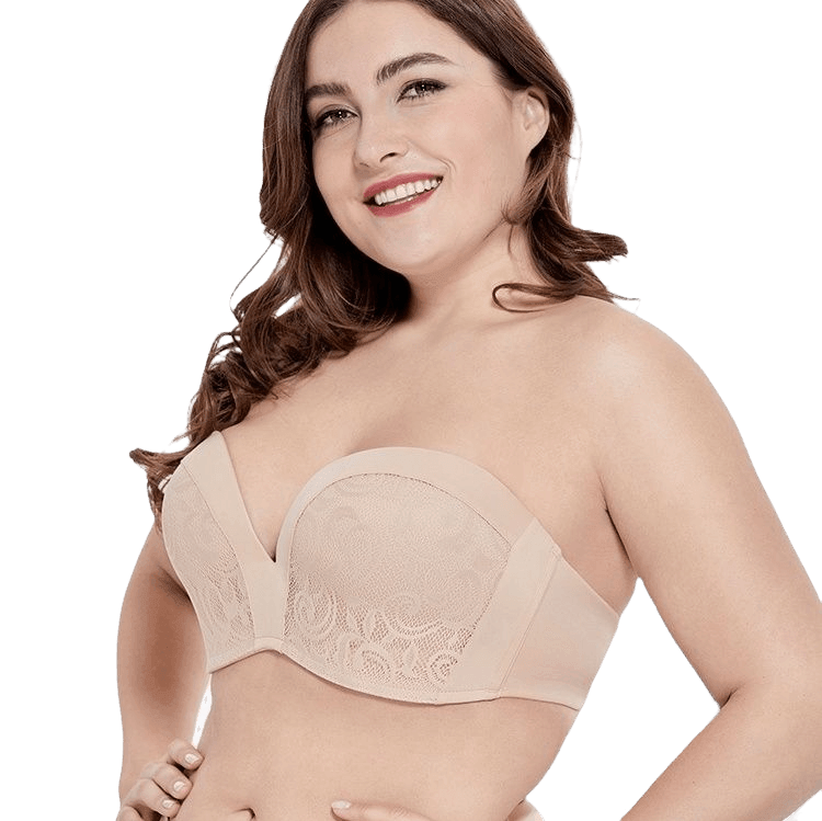 Push Up Strapless Bra For Heavy Breast