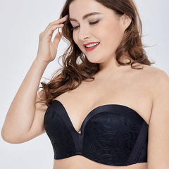 Push Up Strapless Bra For Heavy Breast