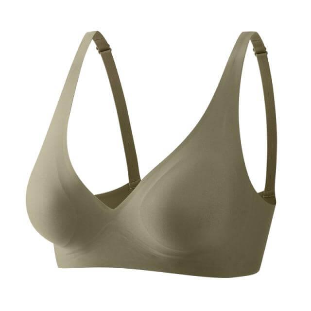  Womens Front Closure Racerback Bras Plunge Unlined Underwire  Full Coverage Seamless Bra B-H Cups Gentle Rose 38H