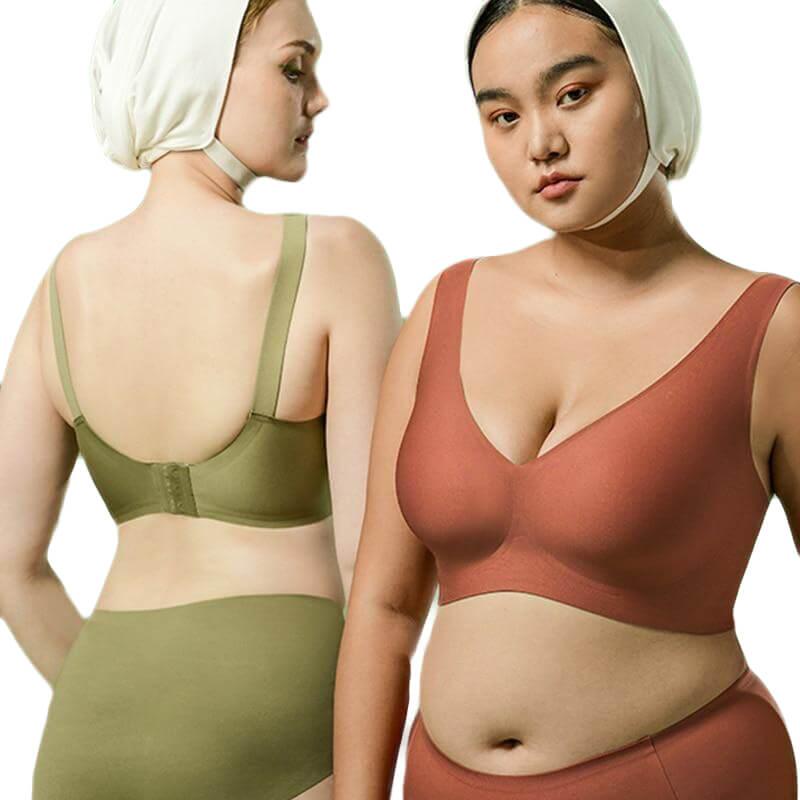 S-5XL Seamless Plus Size Wirefree Bra