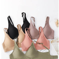 S-5XL Seamless Plus Size Wirefree Bra