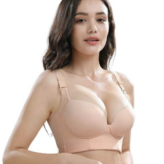 Seamless Push Up Plunge Bra - Okay Trendy