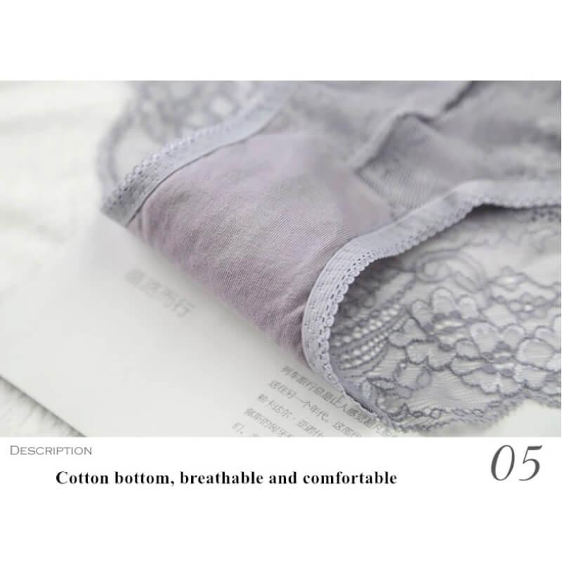 Sexy Bra Panty Set Thin Transparent Lace Underwear - Okay Trendy