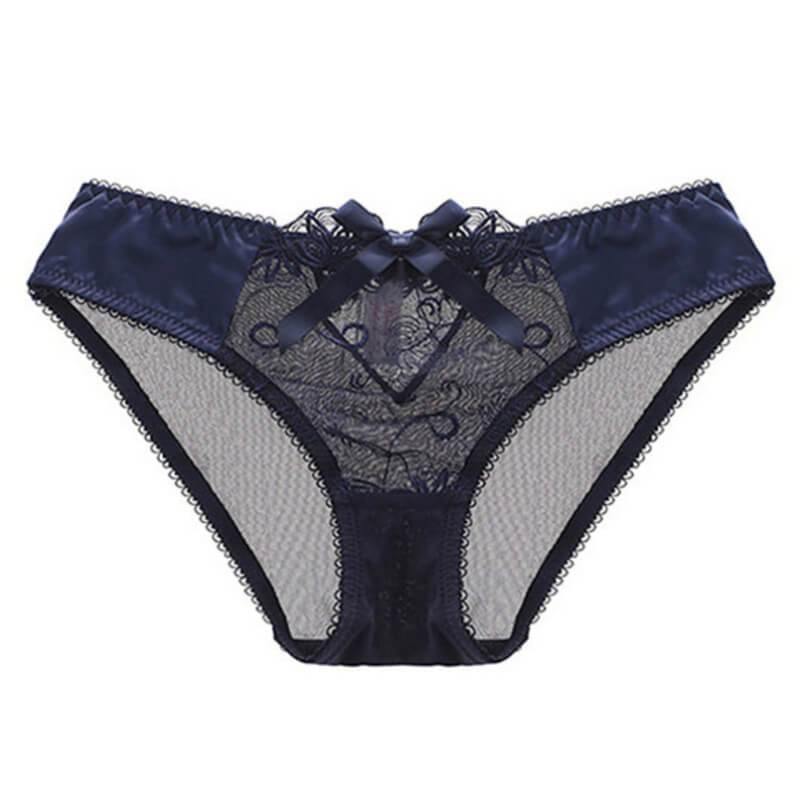 Sexy Flower See Through Bra And Panties Plus Size - Okay Trendy