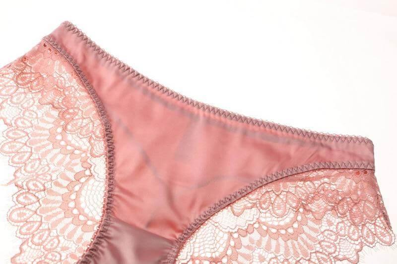 Lace Plunge See Through Underwire Bra And Panty Sets - Okay Trendy