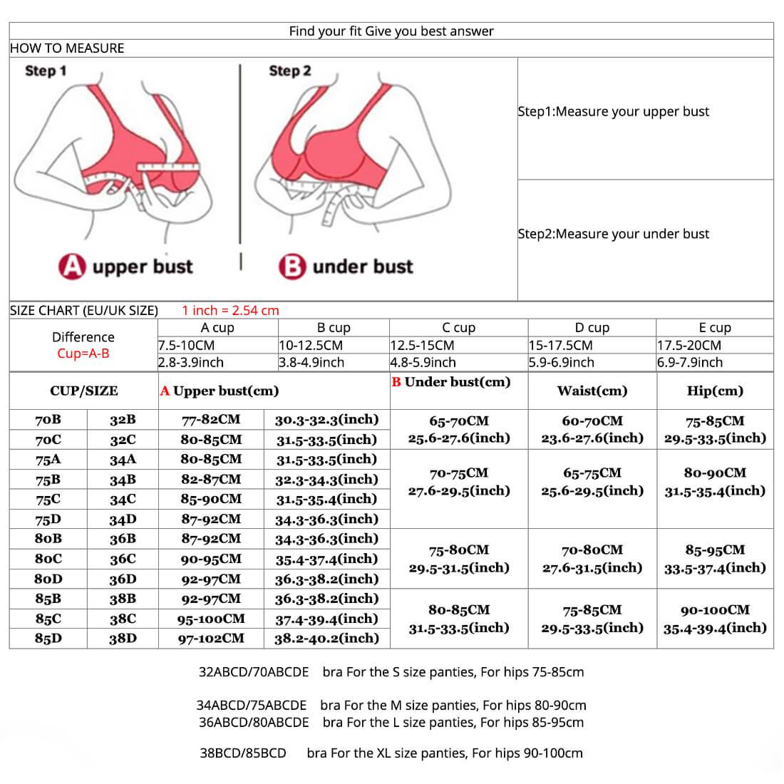 Push Up See Through Lace Bra And Underwear Set - Okay Trendy