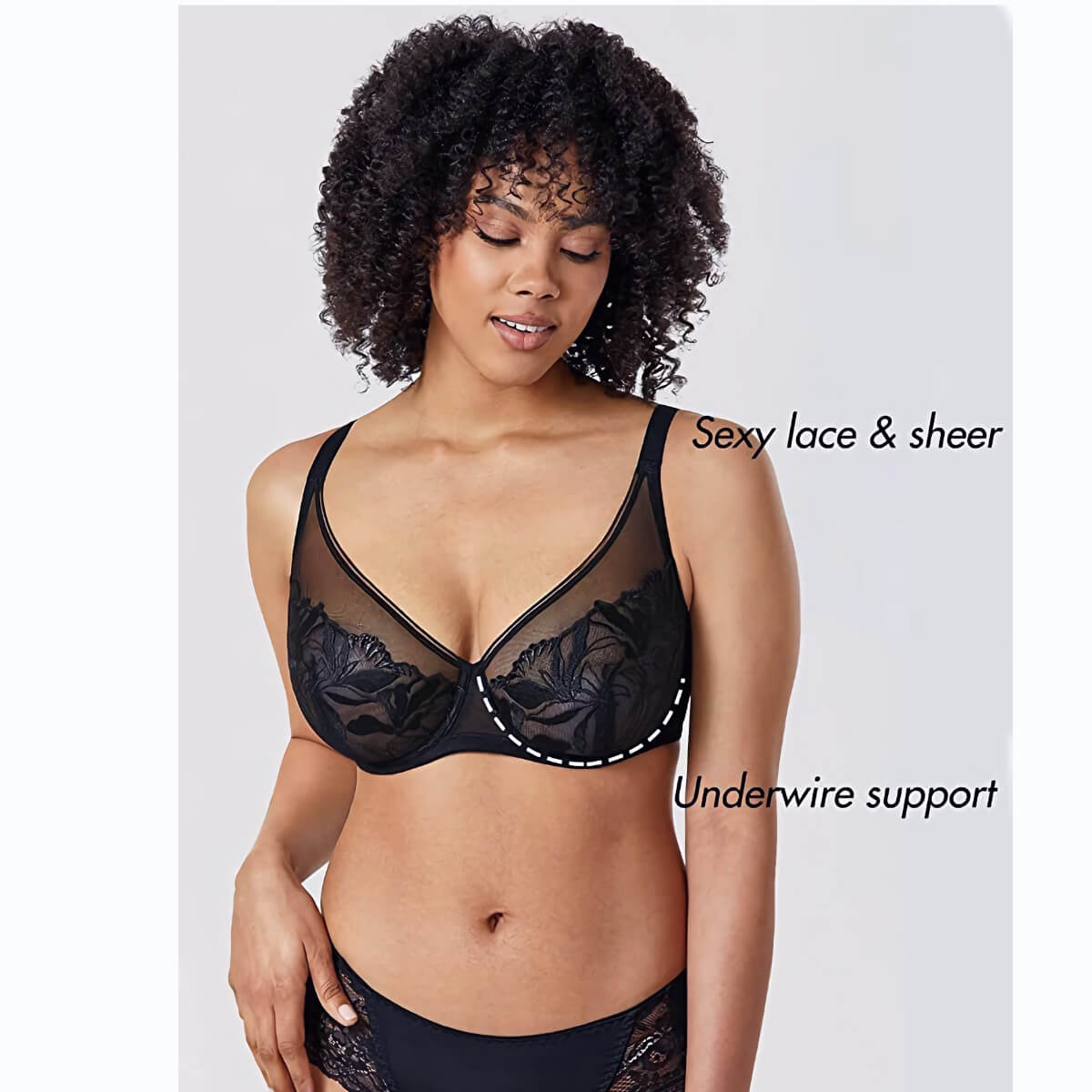 Transparent Sheer Mesh Bras - Okay Trendy