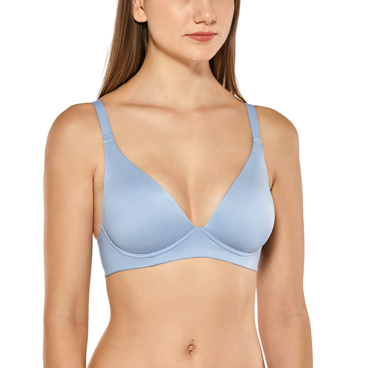 Triangle Wirefree Plus Size Plunge Bra