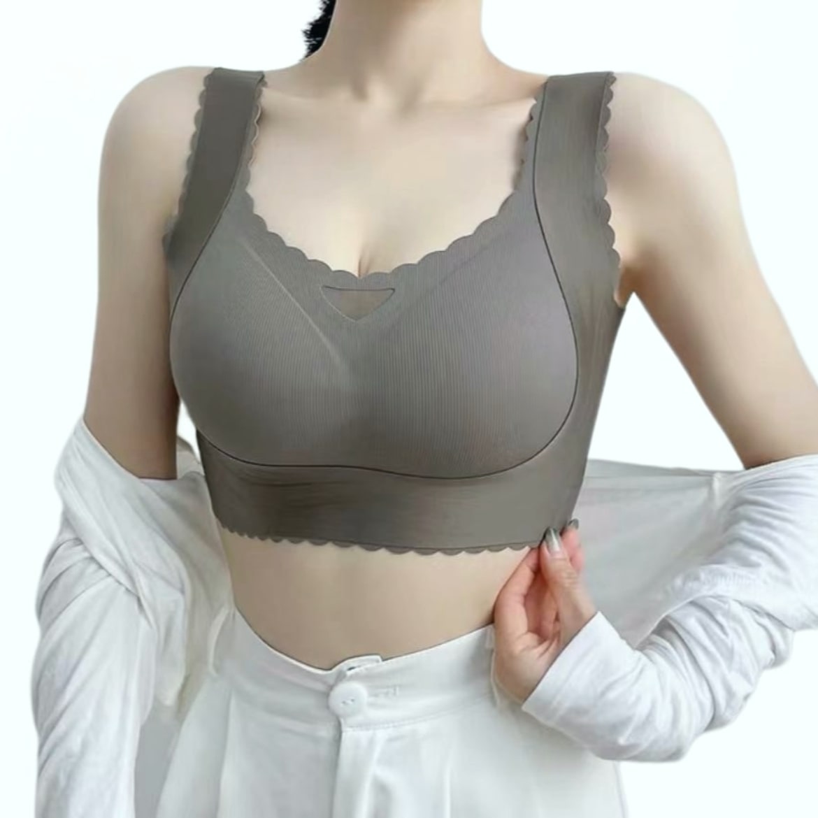 Push Up Bras for Women Full Back Coverage Hide Fat Smooth Bra Invisible Sports  Bra Daily